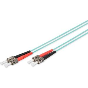 Digitus DK-2511-01/3 – kabel z optických vláken OM3 – 1 m – ST na ST – Duplex LWL kabel – 1/10/40/100 Gbit/s – MM Multimode optické vlákno LAN kabel – typ vláken: 50/125 µ – tyrkysová (Aqua) Digitus DK-2511-01/3 – kabel z optických vláken OM3 – 1 m – ST na ST – Duplex LWL kabel – 1/10/40/100 Gbit/s – MM Multimode optické vlákno LAN kabel – typ vláken: 50/125 µ – tyrkysová (Aqua)