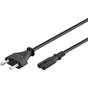 Goobay 51322 Euro síťový kabel 2pólový euro konektor typ C & C7 zdířka univerzální napájecí kabel Eurokabel připojovací kabel černý prodlužovací kabel 1,8 m Goobay 51322 Euro síťový kabel 2pólový euro konektor typ C & C7 zdířka univerzální napájecí kabel Eurokabel připojovací kabel černý prodlužovací kabel 1,8 m