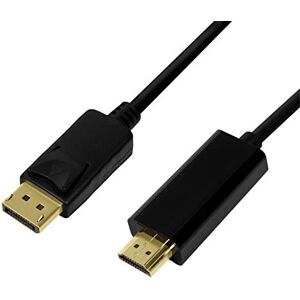 LogiLink DisplayPort 1.2 na HDMI High Speed with Ethernet (1.4) připojovací kabel, 4K pro plné HD a 3D kvalitu s nejlepším přenosem zvuku, 3 m LogiLink DisplayPort 1.2 na HDMI High Speed with Ethernet (1.4) připojovací kabel, 4K pro plné HD a 3D kvalitu s nejlepším přenosem zvuku, 3 m