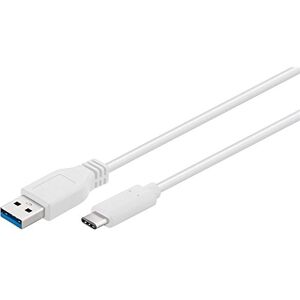 Goobay 67185 USB 3.0-Stecker (Typ A) auf USB-C Stecker, Weiß Goobay 67185 USB 3.0-Stecker (Typ A) auf USB-C Stecker, Weiß