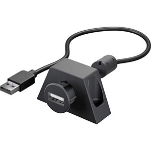 Goobay 95444 USB prodloužení vč. držáku pro MP3 autorádio / USB 2.0 typ A prodlužovací kabel / 480 Mbits USB kabel / černý / 0,6 metrů Goobay 95444 USB prodloužení vč. držáku pro MP3 autorádio / USB 2.0 typ A prodlužovací kabel / 480 Mbits USB kabel / černý / 0,6 metrů