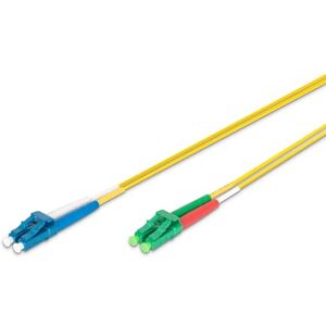 Digitus DK-293LCA3LC-02 – optický kabel OS2 – 2 m – LC (APC) k LC (PC) – Duplex LWL kabel – 1/10 Gbit/s – SM Singlemode optický kabel LAN – typ vlákna: 9/125 µ – žlutá (žlutá) Digitus DK-293LCA3LC-02 – optický kabel OS2 – 2 m – LC (APC) k LC (PC) – Duplex LWL kabel – 1/10 Gbit/s – SM Singlemode optický kabel LAN – typ vlákna: 9/125 µ – žlutá (žlutá)
