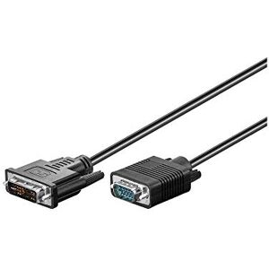 Goobay 50989 DVI A na VGA kabel adaptéru / Full HD 1080p kabel monitoru / DVI A 12+5 Pin konektor k konektoru VGA 15 pólů / kabel obrazovky / černý / 1m Goobay 50989 DVI A na VGA kabel adaptéru / Full HD 1080p kabel monitoru / DVI A 12+5 Pin konektor k konektoru VGA 15 pólů / kabel obrazovky / černý / 1m