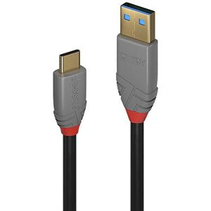 LINDY 36910 0,5 m USB 3.1 typ C na A kabel, 5A PD, Anthra Line LINDY 36910 0,5 m USB 3.1 typ C na A kabel, 5A PD, Anthra Line
