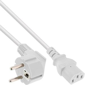 InLine Síťový kabel 16655 W, ochranný kontakt vinutý na konektor studená zařízení C13, 5 m, bílý InLine Síťový kabel 16655 W, ochranný kontakt vinutý na konektor studená zařízení C13, 5 m, bílý
