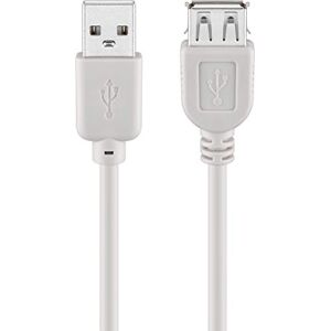 Goobay Wentronic USB 2.0 Verlängerung (A-Stecker auf A-Buchse) grau 5 m, 50962-GB Goobay Wentronic USB 2.0 Verlängerung (A-Stecker auf A-Buchse) grau 5 m, 50962-GB