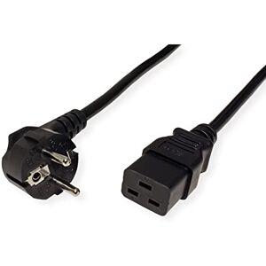 ROLINE Síťový kabel ochranný kontakt IEC320-C19 16A, černý, 2,0 m ROLINE Síťový kabel ochranný kontakt IEC320-C19 16A, černý, 2,0 m