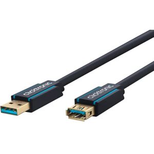 ClickTronic Casual USB 3.0 Hochgeschwindigkeits-Verlängerung Kabel USB A Stecker auf A Buchse mit vergoldeten Kontakten 3.0m ClickTronic Casual USB 3.0 Hochgeschwindigkeits-Verlängerung Kabel USB A Stecker auf A Buchse mit vergoldeten Kontakten 3.0m