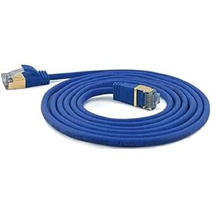 wantecWire Extra tenký propojovací kabel CAT. 7 kabel, CAT. 6 konektor SSTP stíněný, délka 0,1 m, modrý wantecWire Extra tenký propojovací kabel CAT. 7 kabel, CAT. 6 konektor SSTP stíněný, délka 0,1 m, modrý