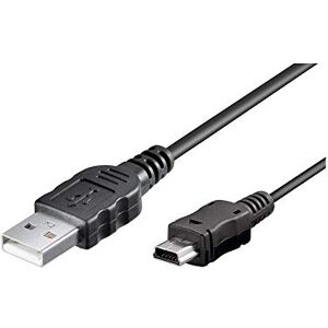 Goobay 46712 Mini USB synchronizační a nabíjecí kabel, černý Goobay 46712 Mini USB synchronizační a nabíjecí kabel, černý