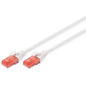 Digitus LAN kabel Cat 6 – 0,5 m – U/UTP nestíněný – 1 Gbit/s – 250 MHz – PoE++ – AWG 27/7 – LSZH – RJ45 síťový kabel – propojovací kabel – kompatibilní s Cat6A a Cat5e – bílý Digitus LAN kabel Cat 6 – 0,5 m – U/UTP nestíněný – 1 Gbit/s – 250 MHz – PoE++ – AWG 27/7 – LSZH – RJ45 síťový kabel – propojovací kabel – kompatibilní s Cat6A a Cat5e – bílý