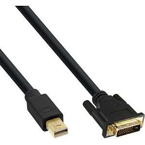 InLine 17224 Mini DisplayPort k DVI kabelu, Mini DisplayPort konektor na konektor DVI-D 24+1, černá/zlatá, 1,5 m InLine 17224 Mini DisplayPort k DVI kabelu, Mini DisplayPort konektor na konektor DVI-D 24+1, černá/zlatá, 1,5 m