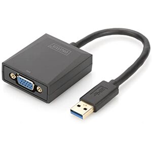 Digitus USB 3. 0 grafický adaptér, USB A na VGA, Full HD, 1920 x 1080 pixelů, plast, černý Digitus USB 3. 0 grafický adaptér, USB A na VGA, Full HD, 1920 x 1080 pixelů, plast, černý