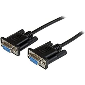 StarTech.com 1m DB9 RS232 Seriell Nullmodemkabel Bu/Bu 9-pin seriell Null-Modem Anschlusskabel Schwarz StarTech.com 1m DB9 RS232 Seriell Nullmodemkabel Bu/Bu 9-pin seriell Null-Modem Anschlusskabel Schwarz