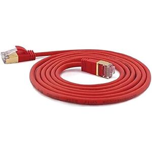 wantecWire Extra tenký propojovací kabel CAT.7 kabel, CAT.6 konektor SSTP stíněný, délka 5 m, červený wantecWire Extra tenký propojovací kabel CAT.7 kabel, CAT.6 konektor SSTP stíněný, délka 5 m, červený