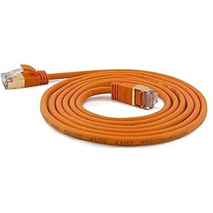Wantec Wire Extra tenký propojovací kabel CAT.7 kabel, CAT. 6 konektor SSTP stíněný, délka 0,5 m, oranžový Wantec Wire Extra tenký propojovací kabel CAT.7 kabel, CAT. 6 konektor SSTP stíněný, délka 0,5 m, oranžový
