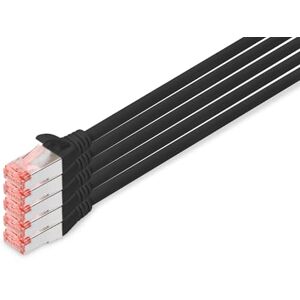 Digitus LAN kabel Cat 6 – 10 m – 5 kusů – nádobí S/FTP – 1 Gbit/s – 250 MHz – PoE++ – AWG 27/7 – LSZH – Síťový kabel RJ45 – patch kabel – kompatibilní s Cat6A a Cat7 – černý Digitus LAN kabel Cat 6 – 10 m – 5 kusů – nádobí S/FTP – 1 Gbit/s – 250 MHz – PoE++ – AWG 27/7 – LSZH – Síťový kabel RJ45 – patch kabel – kompatibilní s Cat6A a Cat7 – černý