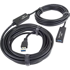 PremiumCord Aktivní SuperSpeed USB 3. 2 Gen1 prodlužovací kabel s opakovačem 20 m, USB typ A zdířka na konektor typu A, 5 Gbit/s, 2x nádobí, AWG20/28, barva černá, délka 20 m PremiumCord Aktivní SuperSpeed USB 3. 2 Gen1 prodlužovací kabel s opakovačem 20 m, USB typ A zdířka na konektor typu A, 5 Gbit/s, 2x nádobí, AWG20/28, barva černá, délka 20 m