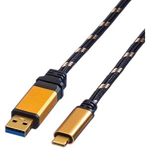 ROLINE GOLD USB 3.2 Gen 1 Kabel, A-C, ST/ST, 0,5 m ROLINE GOLD USB 3.2 Gen 1 Kabel, A-C, ST/ST, 0,5 m