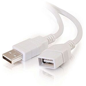 C2G Legrand krátký USB prodlužovací kabel, kabel USB-A-A, bílý kabel Plug-and-Play, 1 metr prodlužovací kabel USB, 1 kus, 19003 C2G Legrand krátký USB prodlužovací kabel, kabel USB-A-A, bílý kabel Plug-and-Play, 1 metr prodlužovací kabel USB, 1 kus, 19003