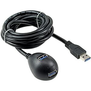 InLine 35652 USB 3.0 prodloužení, A konektor / zdířka, černý, se stojanem, 2 m InLine 35652 USB 3.0 prodloužení, A konektor / zdířka, černý, se stojanem, 2 m