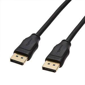Amazon Basics AmazonBasics spojovací kabel, DisplayPort na DisplayPort, 3 m, černý, osobní počítač Amazon Basics AmazonBasics spojovací kabel, DisplayPort na DisplayPort, 3 m, černý, osobní počítač