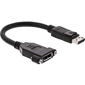 InLine 17100I DisplayPort adaptérový kabel, DisplayPort konektor na zdířku pro montáž, 0,2 m InLine 17100I DisplayPort adaptérový kabel, DisplayPort konektor na zdířku pro montáž, 0,2 m