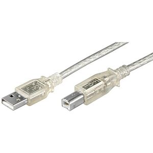 Goobay Wentronic USB kabel (konektor na konektor B) transparentní 3 m, 68973-GB Goobay Wentronic USB kabel (konektor na konektor B) transparentní 3 m, 68973-GB