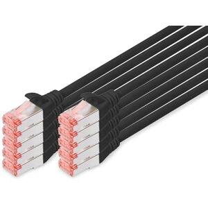 Digitus LAN kabel Cat 6 – 2 m – 10 kusů – nádobí S/FTP – 1 Gbit/s – 250 MHz – PoE++ – AWG 27/7 – LSZH – Síťový kabel RJ45 – patch kabel – kompatibilní s Cat6A a Cat7 – černý Digitus LAN kabel Cat 6 – 2 m – 10 kusů – nádobí S/FTP – 1 Gbit/s – 250 MHz – PoE++ – AWG 27/7 – LSZH – Síťový kabel RJ45 – patch kabel – kompatibilní s Cat6A a Cat7 – černý