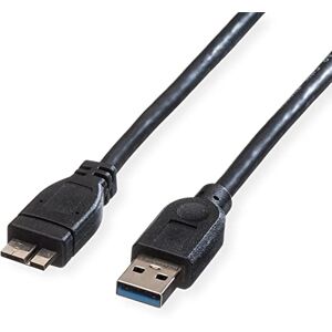 ROLINE USB 3. 2 Gen 1 kabel, A ST Micro B ST, černý, 0,15 m ROLINE USB 3. 2 Gen 1 kabel, A ST Micro B ST, černý, 0,15 m