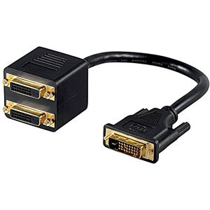Goobay Wentronic DVI adaptér (DVI-konektor na 2x DVI zdířku, pozlacené kontakty) Goobay Wentronic DVI adaptér (DVI-konektor na 2x DVI zdířku, pozlacené kontakty)