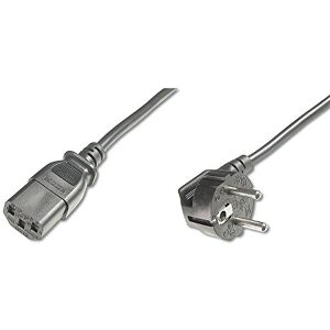 Digitus Síťový připojovací kabel 5,0 m CEE 7/7 (Typ-F) 90° na C13 zástrčka / zdířka H05VV-F3G 1. 0 mm² Digitus Síťový připojovací kabel 5,0 m CEE 7/7 (Typ-F) 90° na C13 zástrčka / zdířka H05VV-F3G 1. 0 mm²