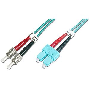 Digitus DK-2512-02/3 – kabel z optických vláken OM3 – 2 m – ST na SC – Duplex LWL kabel – 1/10/40/100 Gbit/s – MM Multimode optické vlákno LAN kabel – typ vláken: 50/125 µ – tyrkysová (Aqua) Digitus DK-2512-02/3 – kabel z optických vláken OM3 – 2 m – ST na SC – Duplex LWL kabel – 1/10/40/100 Gbit/s – MM Multimode optické vlákno LAN kabel – typ vláken: 50/125 µ – tyrkysová (Aqua)