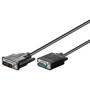 Goobay 50991 DVI A na VGA kabel adaptéru / Full HD 1080p kabel monitoru / DVI A 12+5 Pin konektor k VGA konektor 15pólový / kabel k obrazovce / černý / 3m Goobay 50991 DVI A na VGA kabel adaptéru / Full HD 1080p kabel monitoru / DVI A 12+5 Pin konektor k VGA konektor 15pólový / kabel k obrazovce / černý / 3m