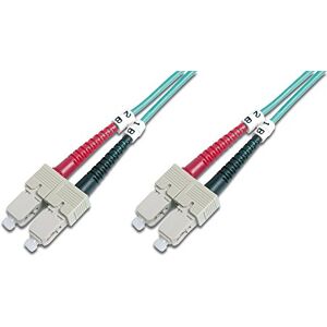 Digitus DK-2522-05/3 – kabel z optických vláken OM3 – 5 m – ST na SC – Duplex LWL kabel – 1/10/40/100 Gbit/s – MM Multimode optické vlákno LAN kabel – typ vláken: 50/125 µ – tyrkysová (Aqua) Digitus DK-2522-05/3 – kabel z optických vláken OM3 – 5 m – ST na SC – Duplex LWL kabel – 1/10/40/100 Gbit/s – MM Multimode optické vlákno LAN kabel – typ vláken: 50/125 µ – tyrkysová (Aqua)