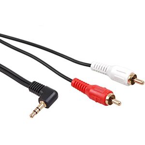 Maclean MCTV-825 audio jack konektor 3,5 mm 90 stupňů zahnutý k 2xRCA cinch konektor (3m) Maclean MCTV-825 audio jack konektor 3,5 mm 90 stupňů zahnutý k 2xRCA cinch konektor (3m)