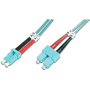 Digitus DK-2532-10/3 – kabel z optických vláken OM3 – 10 m – LC k SC – Duplex LWL kabel – 1/10/40/100 Gbit/s – MM Multimode optické vlákno LAN kabel – typ vláken: 50/125 µ – tyrkysová (Aqua) Digitus DK-2532-10/3 – kabel z optických vláken OM3 – 10 m – LC k SC – Duplex LWL kabel – 1/10/40/100 Gbit/s – MM Multimode optické vlákno LAN kabel – typ vláken: 50/125 µ – tyrkysová (Aqua)