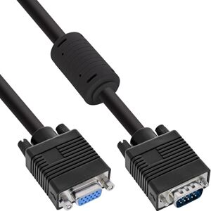 InLine 17701B S-VGA prodloužení, 15pól HD konektor / zdířka, černá, 1 m InLine 17701B S-VGA prodloužení, 15pól HD konektor / zdířka, černá, 1 m
