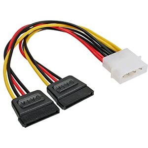 InLine Proud Y kabel interní, 1x 13,34cm (5,25") na 2x 15pól SATA, 0,2m InLine Proud Y kabel interní, 1x 13,34cm (5,25") na 2x 15pól SATA, 0,2m