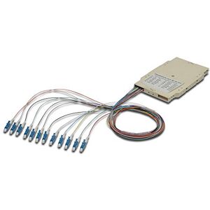 Digitus LWL splétaná kazeta 12 pigtails předmontovaná LC OS2 probarvená podle DIN IEC 60304 čistě bílá Digitus LWL splétaná kazeta 12 pigtails předmontovaná LC OS2 probarvená podle DIN IEC 60304 čistě bílá