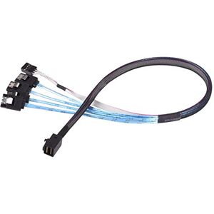 Silverstone SST-CPS05 interní Mini SAS HD na SATA kabel, 36pin SFF8643 konektor (HOST) na 4x 7pin SATA konektor (Target) s bočním páskem Mini-SAS-HD kabel (SGPIO), podporuje SATA 3.0 průmyslový Silverstone SST-CPS05 interní Mini SAS HD na SATA kabel, 36pin SFF8643 konektor (HOST) na 4x 7pin SATA konektor (Target) s bočním páskem Mini-SAS-HD kabel (SGPIO), podporuje SATA 3.0 průmyslový