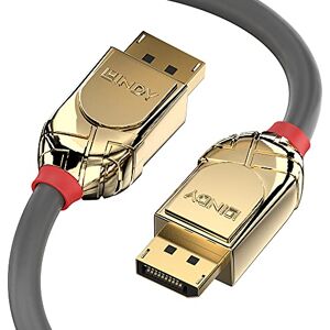 LINDY 36293 3m DisplayPort 1. 4 kabel, Gold Line LINDY 36293 3m DisplayPort 1. 4 kabel, Gold Line