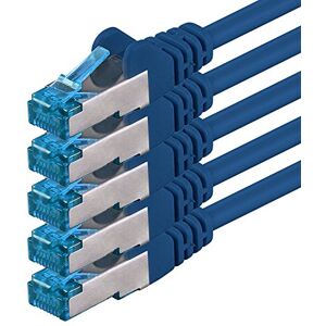 1aTTack.de 7,5m CAT6a síťový kabel modrý 5 kusů CAT 6 A propojovací kabel 10000 Mbit s SFTP PIMF 500 MHz kompatibilní s CAT5 CAT6 CAT7 DSL Internet Switch Router 1aTTack.de 7,5m CAT6a síťový kabel modrý 5 kusů CAT 6 A propojovací kabel 10000 Mbit s SFTP PIMF 500 MHz kompatibilní s CAT5 CAT6 CAT7 DSL Internet Switch Router