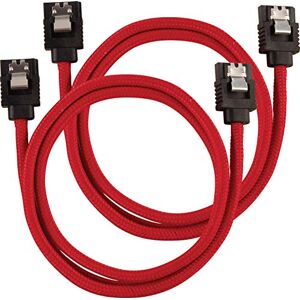 Corsair Premium Sleeved SATA 3 kabel (6Gbps, 60 cm) červený Corsair Premium Sleeved SATA 3 kabel (6Gbps, 60 cm) červený
