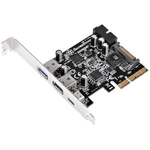 Silverstone SST-ECU05 PCI-E Erweiterungskarte, 1x extern USB 3.1 Typ C, 2x USB 3.0 Typ A, 1x intern USB 3.0 19-pin Anschluss, 10 Gbps, low-profile geeignet Silverstone SST-ECU05 PCI-E Erweiterungskarte, 1x extern USB 3.1 Typ C, 2x USB 3.0 Typ A, 1x intern USB 3.0 19-pin Anschluss, 10 Gbps, low-profile geeignet