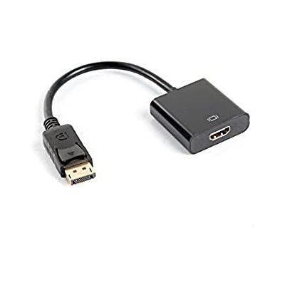 Lanberg AD-0009-BK Displayport 1.1A (19Pol) konektor na HDMI (1. 4)" zdířka adaptér s kabelem, 20 cm černý Lanberg AD-0009-BK Displayport 1.1A (19Pol) konektor na HDMI (1. 4)" zdířka adaptér s kabelem, 20 cm černý
