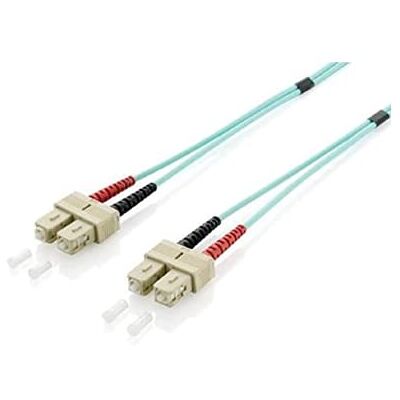 Equip LWL Patchkabel SC->SC 3.00m Multimode Duplex OM3 Turq Polybeutel Equip LWL Patchkabel SC->SC 3.00m Multimode Duplex OM3 Turq Polybeutel