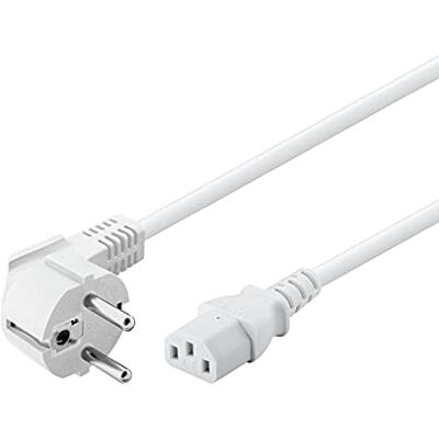Goobay 51321 kabel pro studené spotřebiče 5 m / C13 zdířka pro studená zařízení a 90 stupňů ochranný kontakt úhlová zástrčka / univerzální PC monitor PC napájecí kabel C13 síťový kabel / bílá / 5 m Goobay 51321 kabel pro studené spotřebiče 5 m / C13 zdířka pro studená zařízení a 90 stupňů ochranný kontakt úhlová zástrčka / univerzální PC monitor PC napájecí kabel C13 síťový kabel / bílá / 5 m