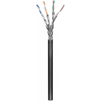 goobay 77624 CAT 6 Outdoor síťový kabel, S/FTP (PiMF), černý goobay 77624 CAT 6 Outdoor síťový kabel, S/FTP (PiMF), černý
