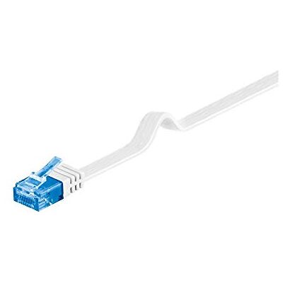 Goobay 96347 CAT 6A Kabel plochý kabel / U/UTP patch kabel / 500 MHz síťový kabel plochý / RJ45 konektor internetový kabel / plochý LAN kabel 5 m / bílý / 5 metrů Goobay 96347 CAT 6A Kabel plochý kabel / U/UTP patch kabel / 500 MHz síťový kabel plochý / RJ45 konektor internetový kabel / plochý LAN kabel 5 m / bílý / 5 metrů